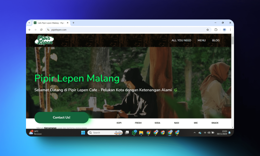 Buat Website Cafe Lombok